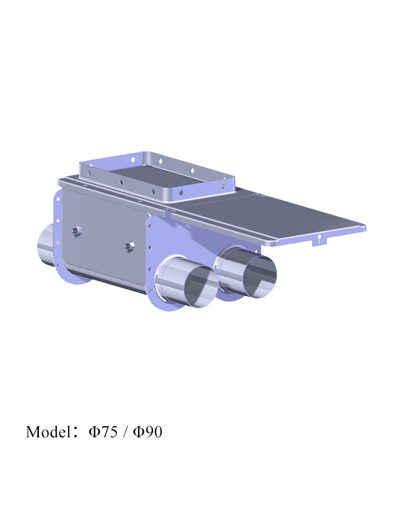 Double Oulet Boot for Auger Feeding System